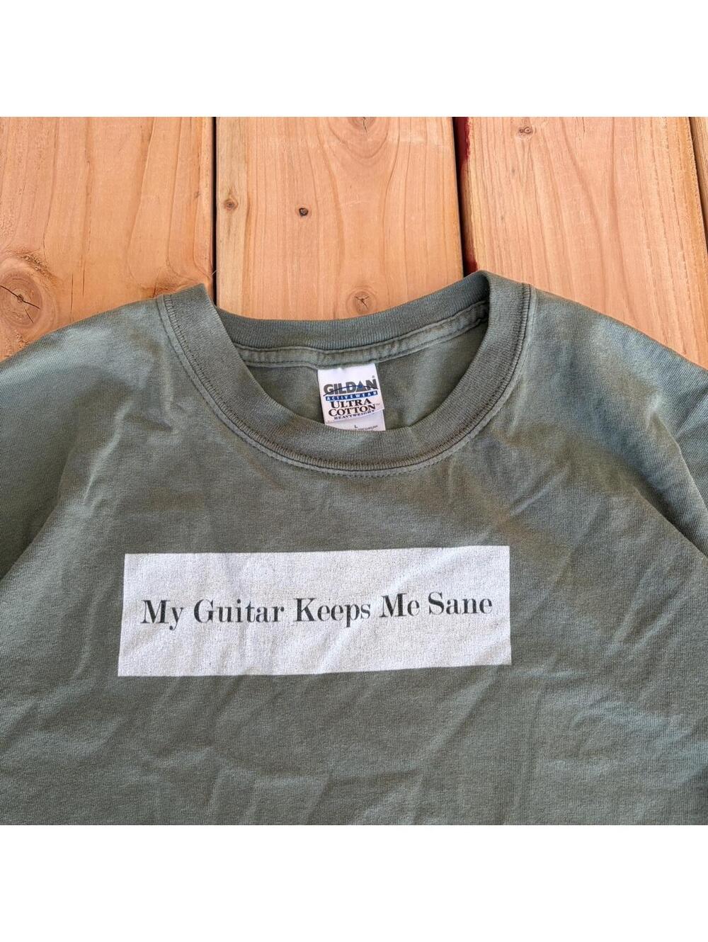Olive green My Guitar Keeps Me Sane t-shirt